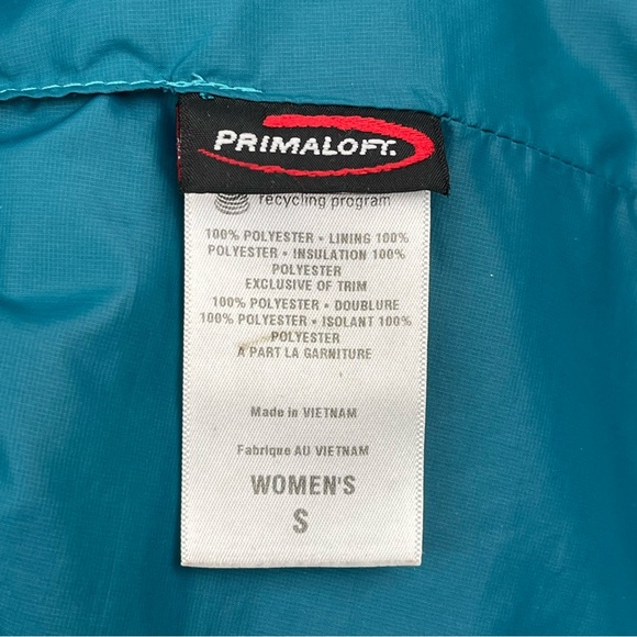Patagonia Nano Puff Primaloft Diamond Quilted Full-Zip Jacket Turquoise Sz S/M - Picture 4 of 15